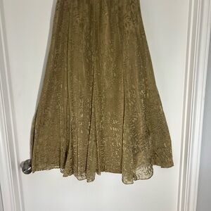 Soft Surroundings Gold A-Line Skirt